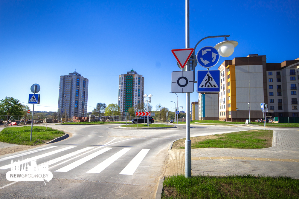 Где в гродно можно. Выезд из Гродно по ул. Белуша.