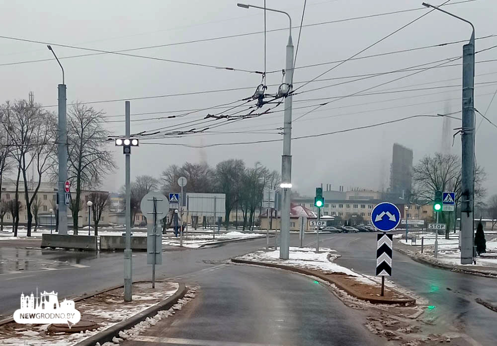 В Гродно начал работу новый для города светофор