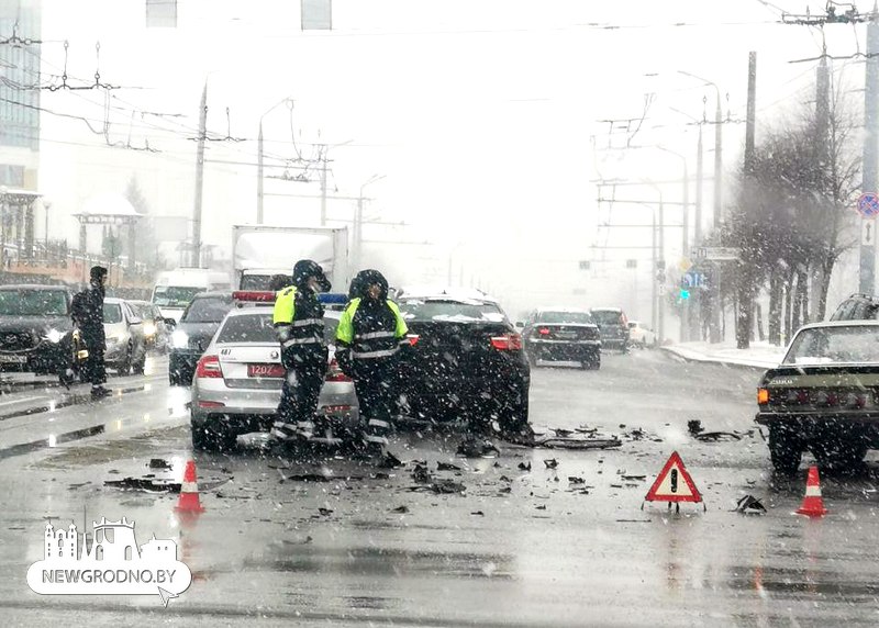 аварии на Янки Купалы в Гродно