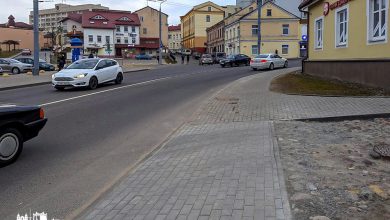 ремонт дорожки в центре Гродно