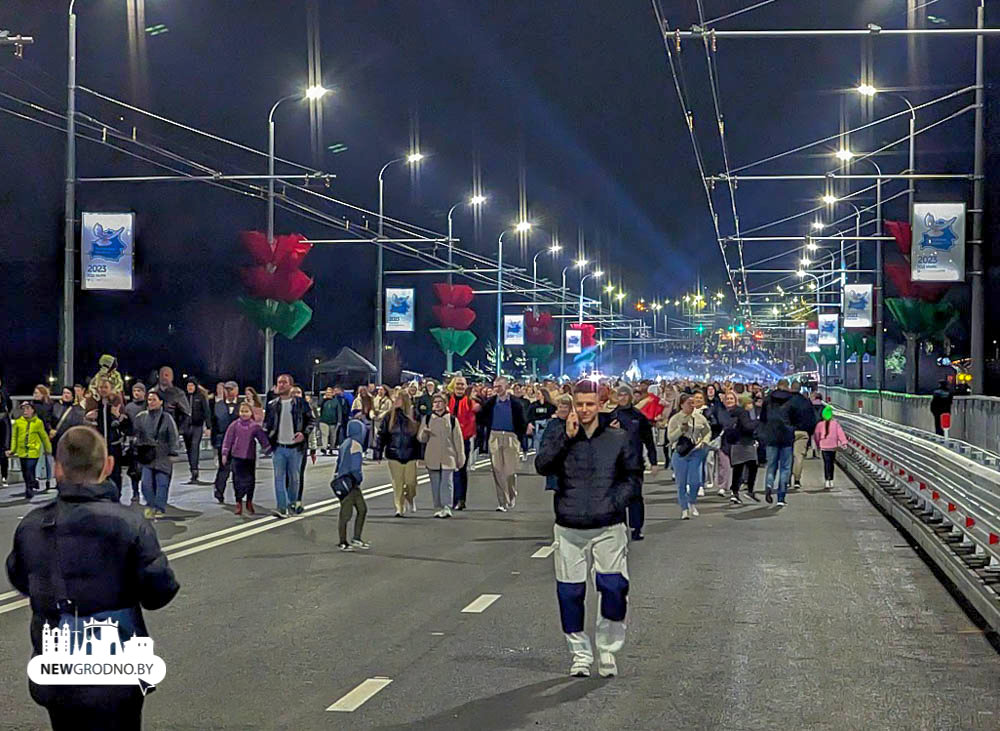 В Гродно официально открыли движение по Новому мосту через Неман