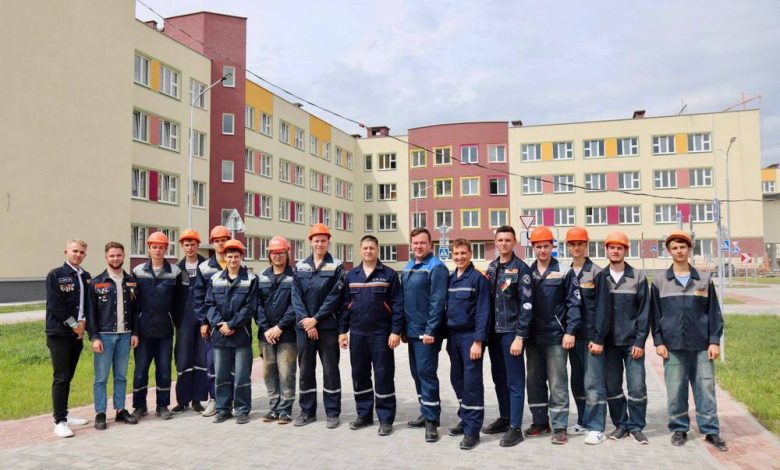 На строительстве школы в Грандичах