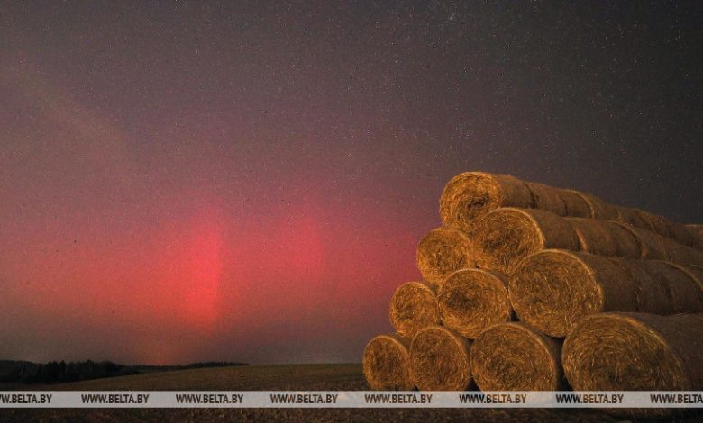 Над Гродно заметили северное сияние