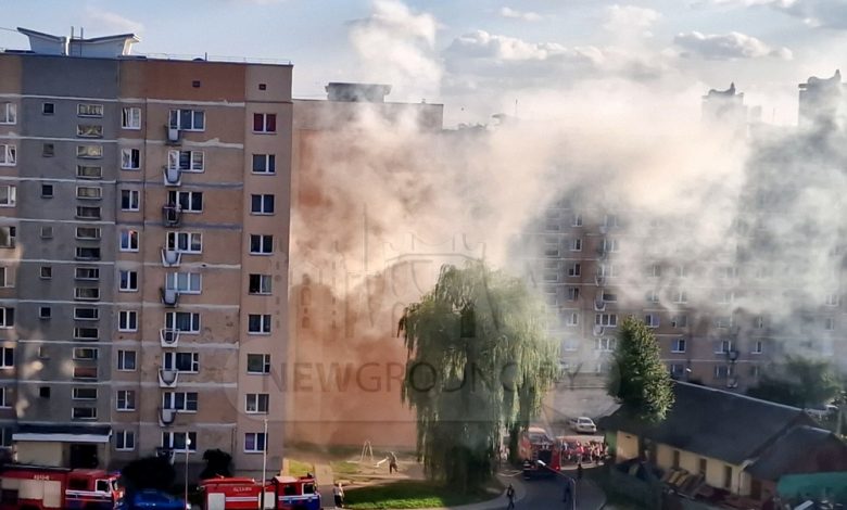 На пожаре в Гродно МЧС