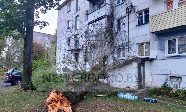 Ночная стихия в Гродно