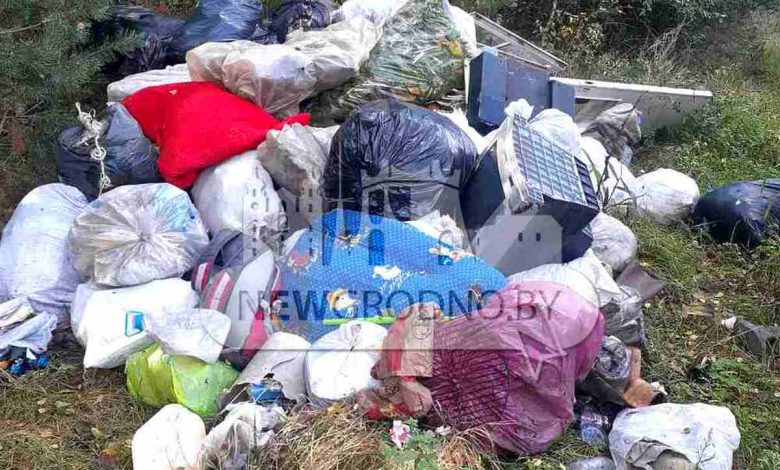 жители обнаружили стихийную свалку