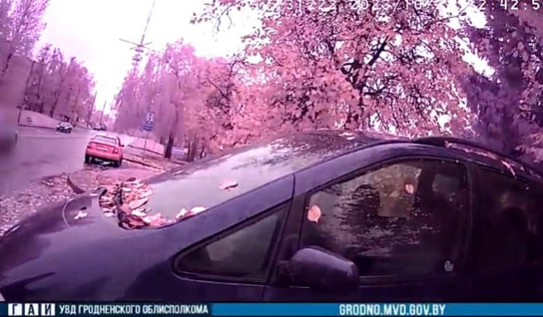 Бесправник в Гродно выдал себя неуверенной ездой