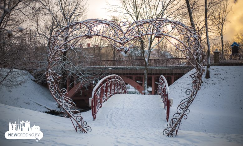 Гродно в воскресенье засыпало снегом