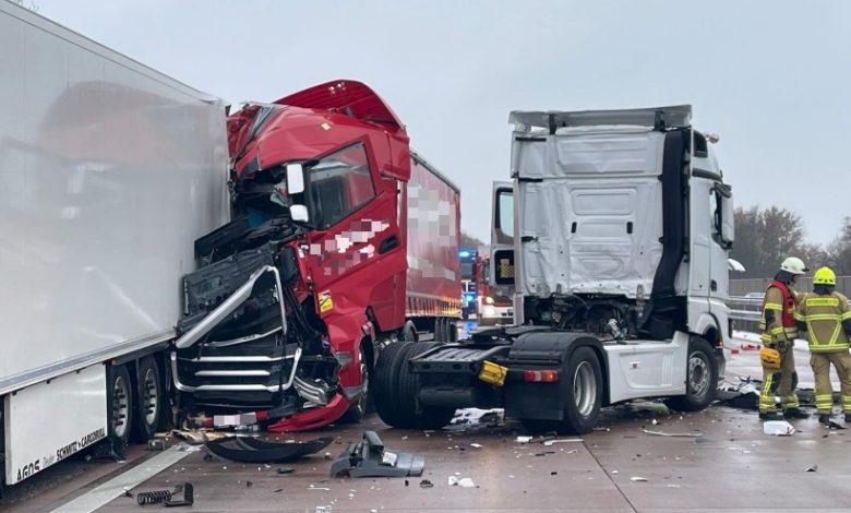 Белорус пострадал в массовой аварии на немецком автобане