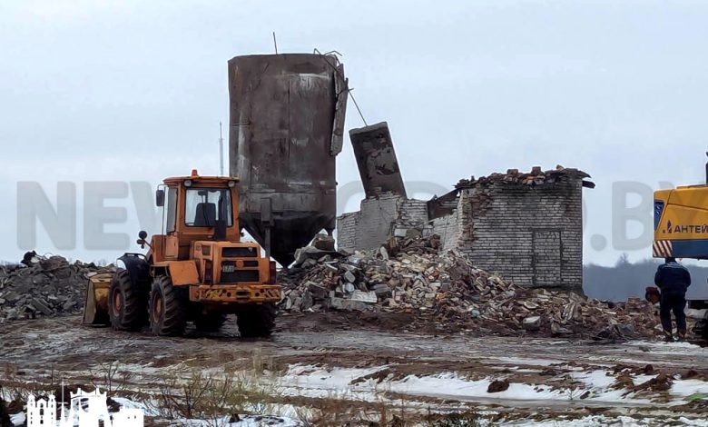 В Гродно снесли здание, мешавшее строительству городской магистрали