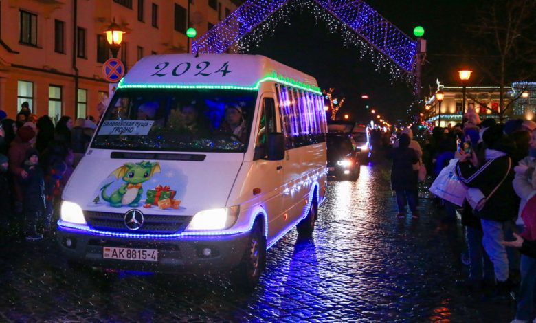 В Гродно встретили Деда Мороза