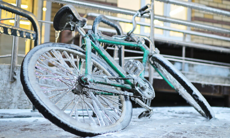 ГАИ напомнила велосипедистам «зимние» правила