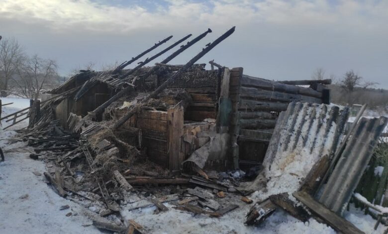 Семейный скандалист решил отомстить сожительнице и спалил ее сарай