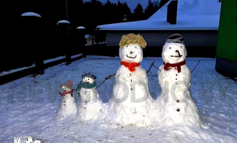 Делимся очередной партией снежного креатива от гродненцев