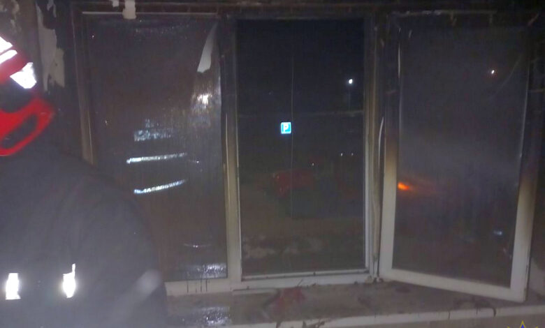 В Радуни на пожаре спасли мужчину