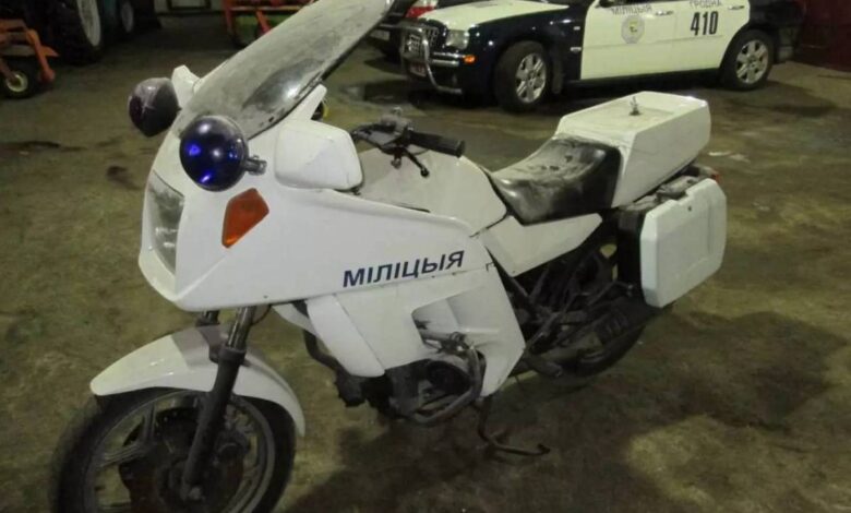 В Гродно продают милицейский мотоцикл
