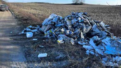В Гродно рядом с Ольшанкой кто-то вновь вывалил целый грузовик мусора