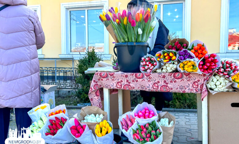 В Гродно стартовала продажа тюльпанов к 8 марта
