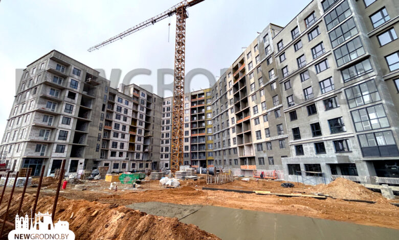 В Гродно на месте частного сектора