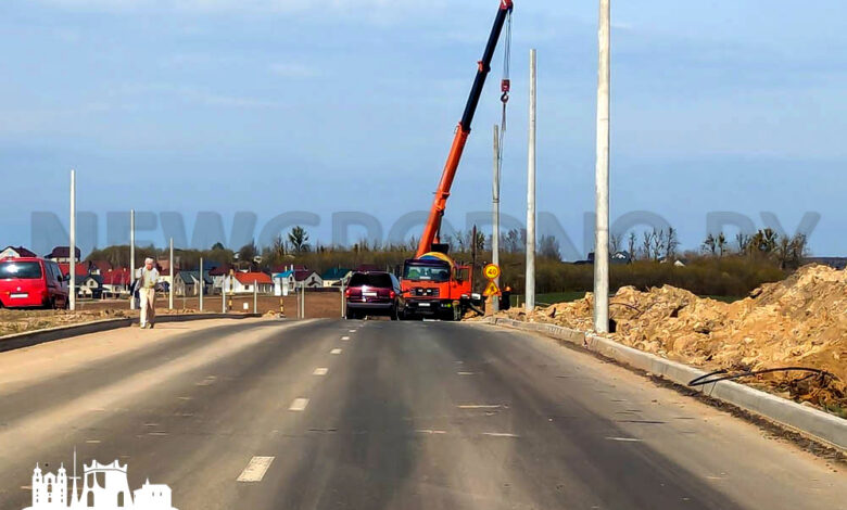 В Гродно вдоль новой дороги на Зарицу
