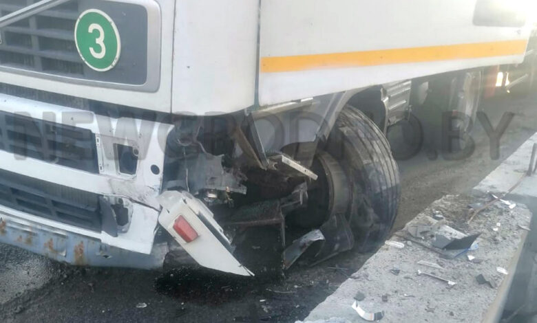 Небольшая авария на мосту через Неман