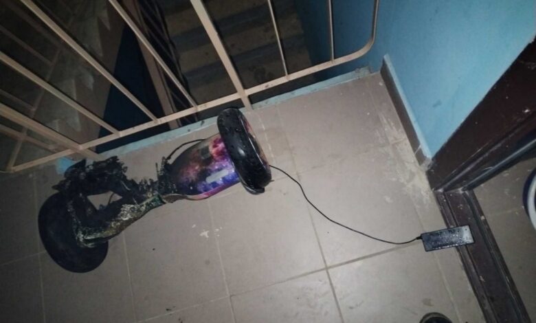 В Могилёве гироскутер вспыхнул в комнате ребенка