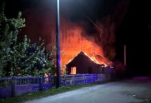 В ночном пожаре под Гродно погиб мужчина