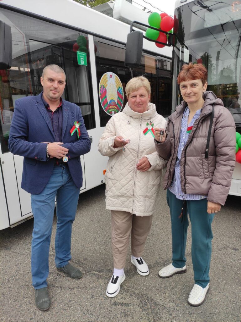 Автобусный парк Гродно пополнился новыми троллейбусами