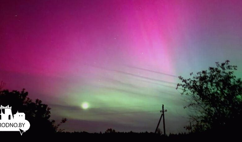 В Беларуси ночью заметили северное