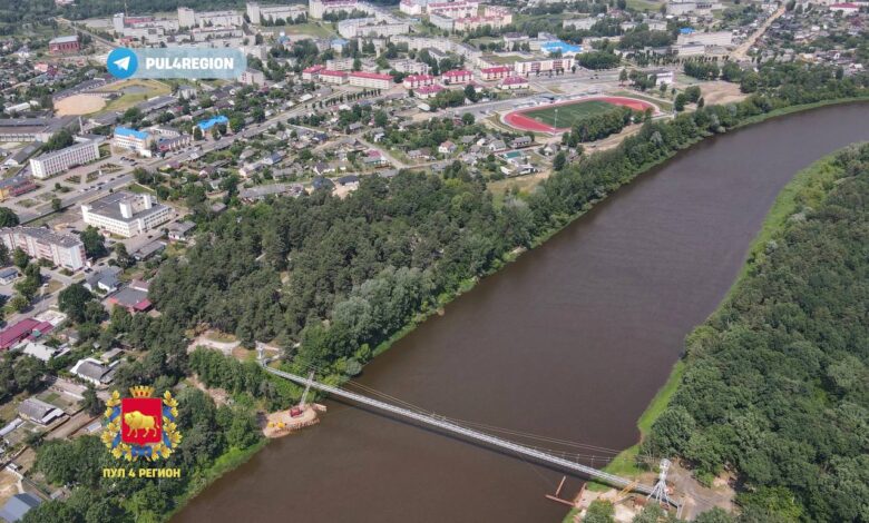 Самый длинный в стране подвесной мост в Беларуси