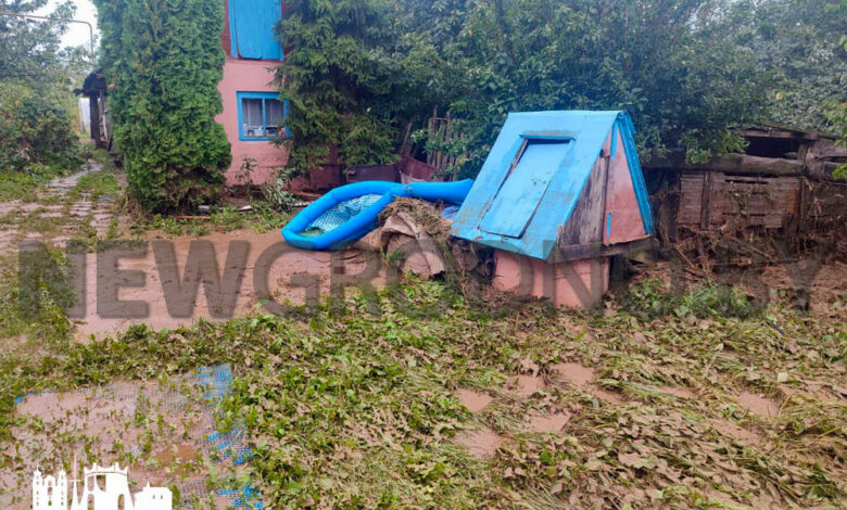 Вечерний дождь чуть не смыл деревню под Гродно