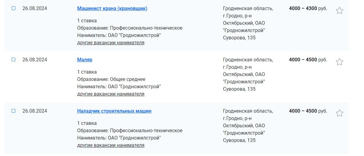 В Гродно не хватает 7 тыс. работников