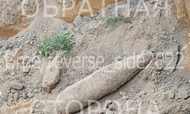 На частном участке в центре Гродно откопали снаряд