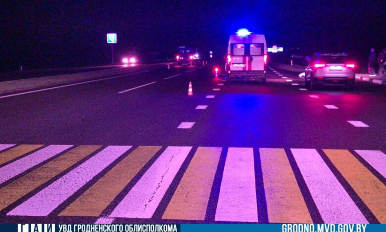 На трассе М6 под Гродно насмерть сбили женщину.