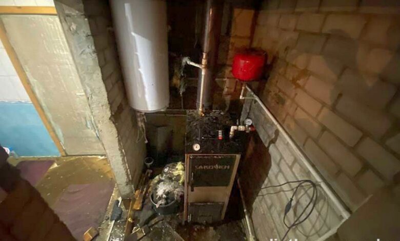 Ночной пожар под Дятлово.