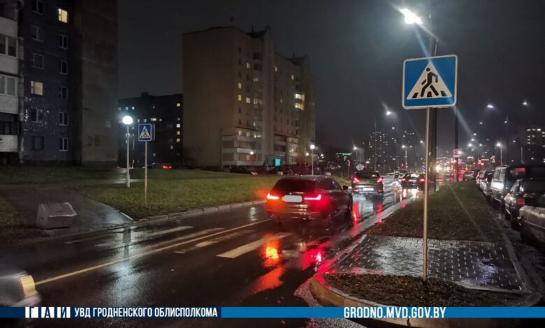 В Гродно на пешеходном переходе сбили девушку