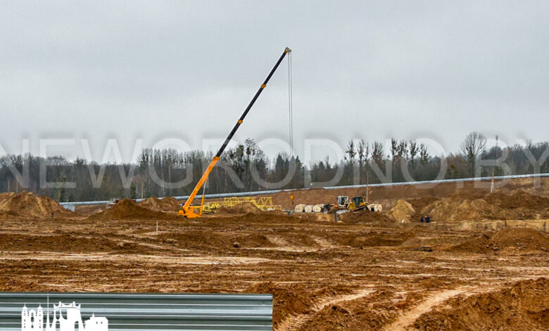 На въезде в Гродно развернулась большая
