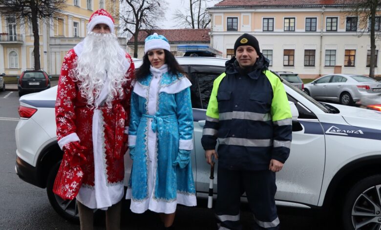 Инспекторы ГАИ в Гродно останавливали машины, чтобы вручить подарки