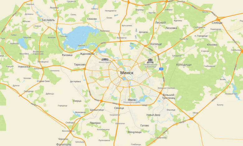 В Беларуси появилась удобная карта городов страны