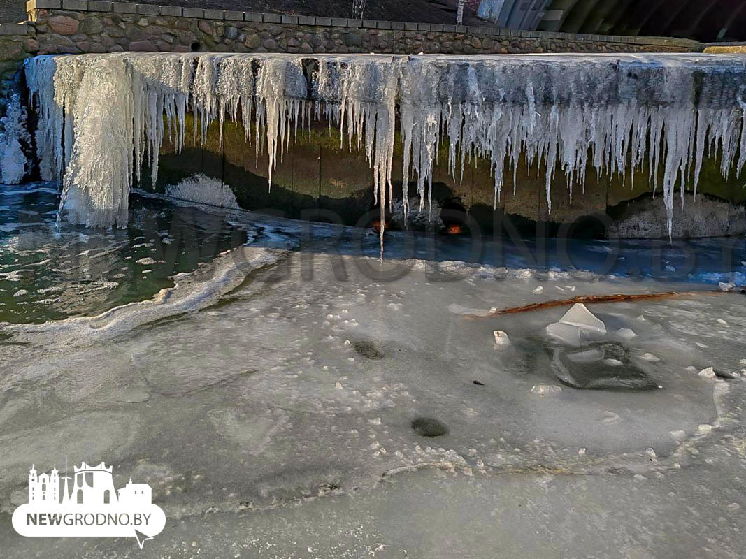 Водопады на речке в Гродно