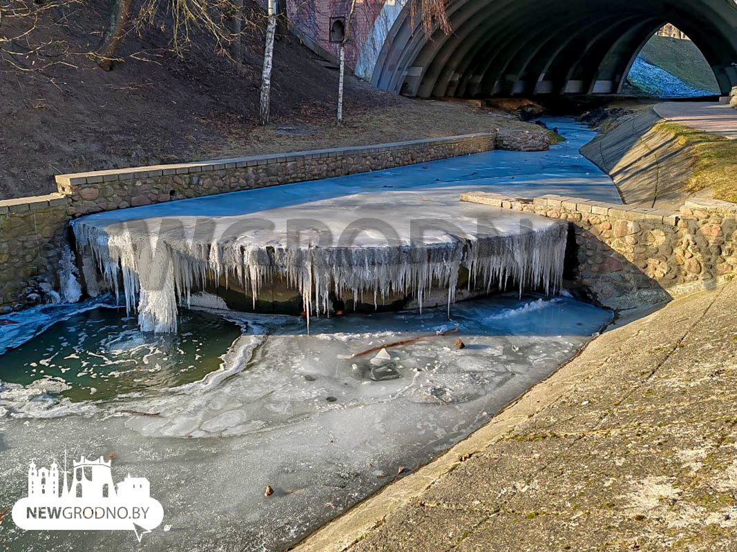 Водопады на речке в Гродно