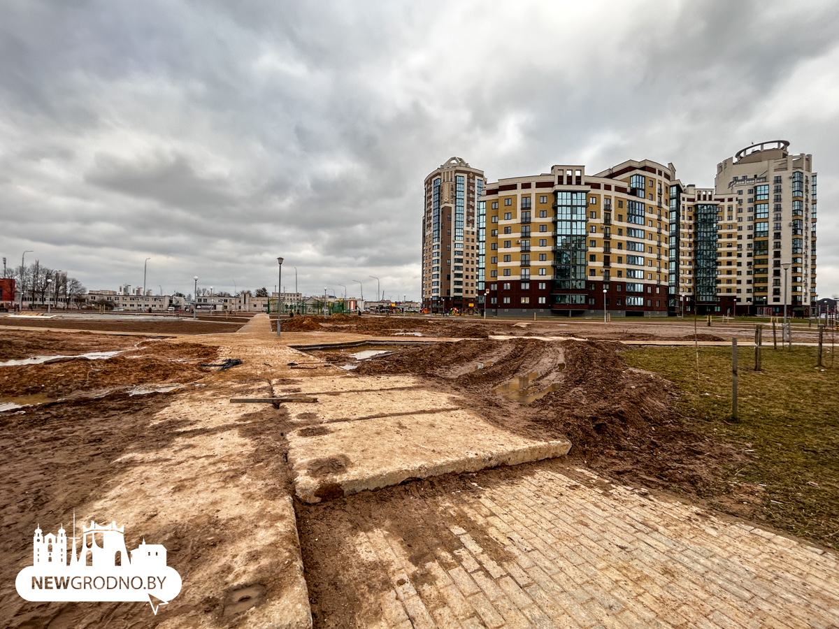 В микрорайоне в Гродно обустроили спортивную