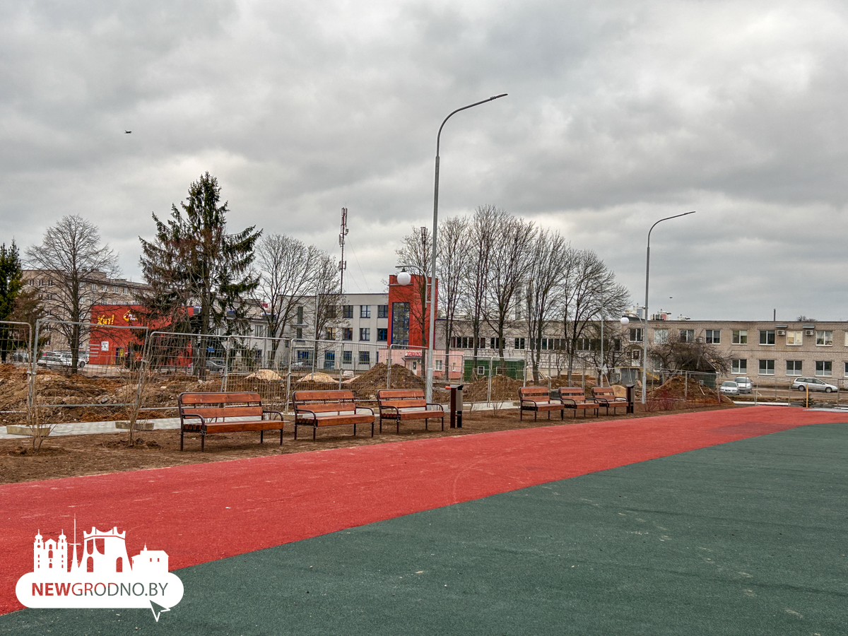 В микрорайоне в Гродно обустроили спортивную локацию