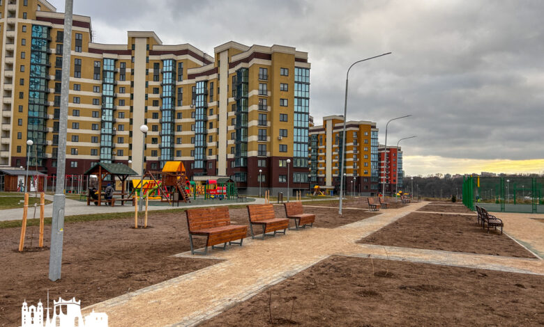 В микрорайоне в Гродно обустроили спортивную локацию