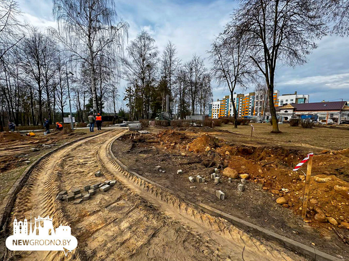 В Гродно продолжают реконструкцию мемориального