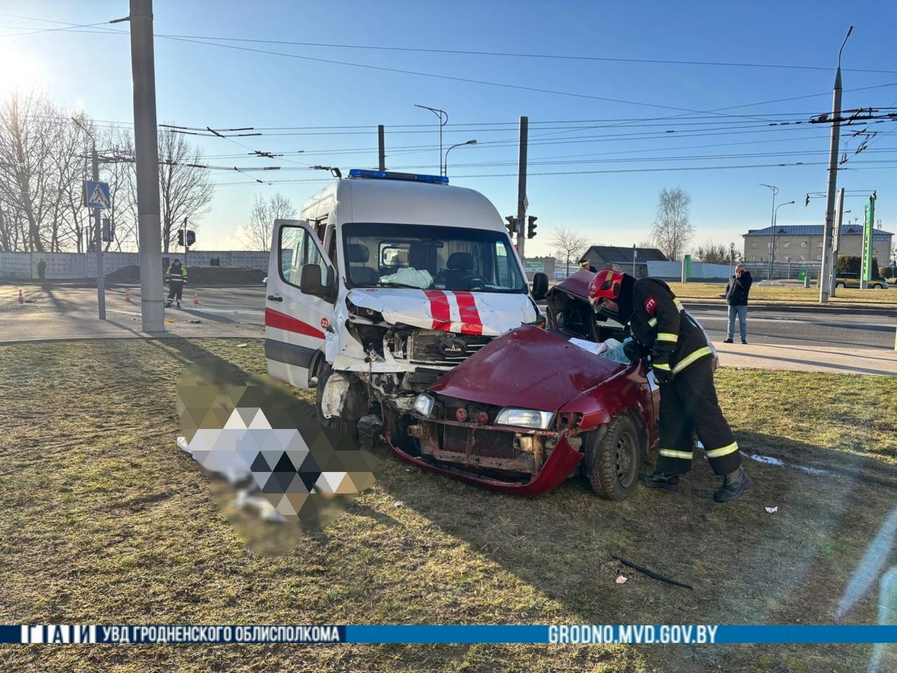 ДТП со скорой помощью в Гродно