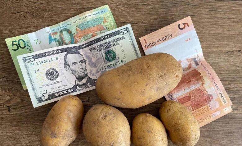 Рейтинг заработных плат в картофельном эквиваленте