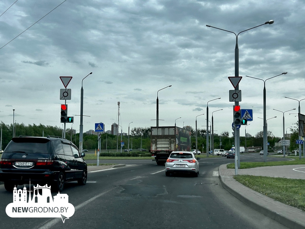 На одном из загруженных колец в Гродно