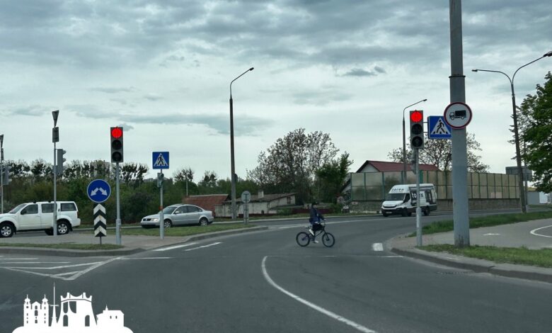На одном из загруженных колец в Гродно
