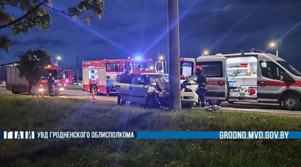 В Гродно на пустой и ровной